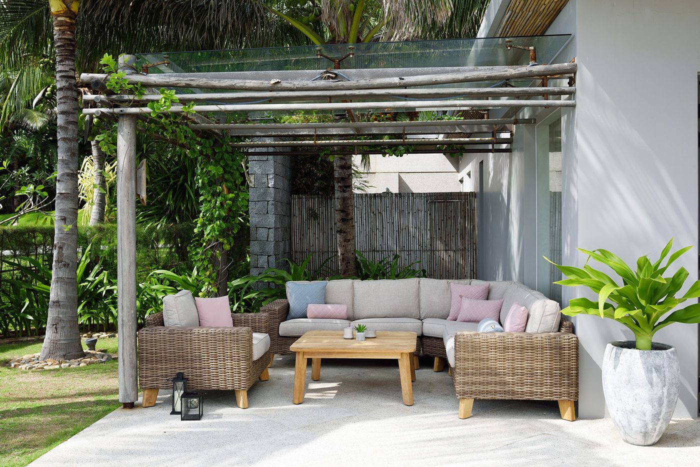 LifestyleGarden Bahamas Corner Coffee Set & Armchair