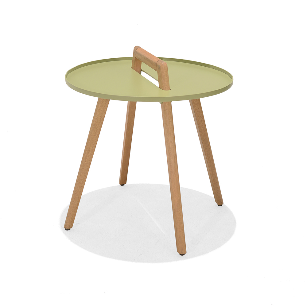 LifestyleGarden Nassau 50cm Round Side Table – Green