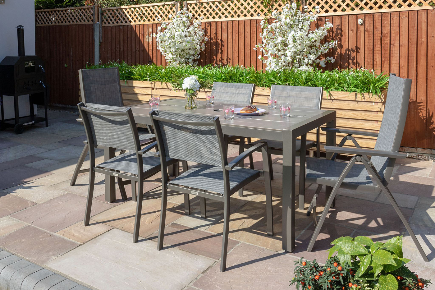 LifestyleGarden Solana Mixed 6 Seat Dining Set