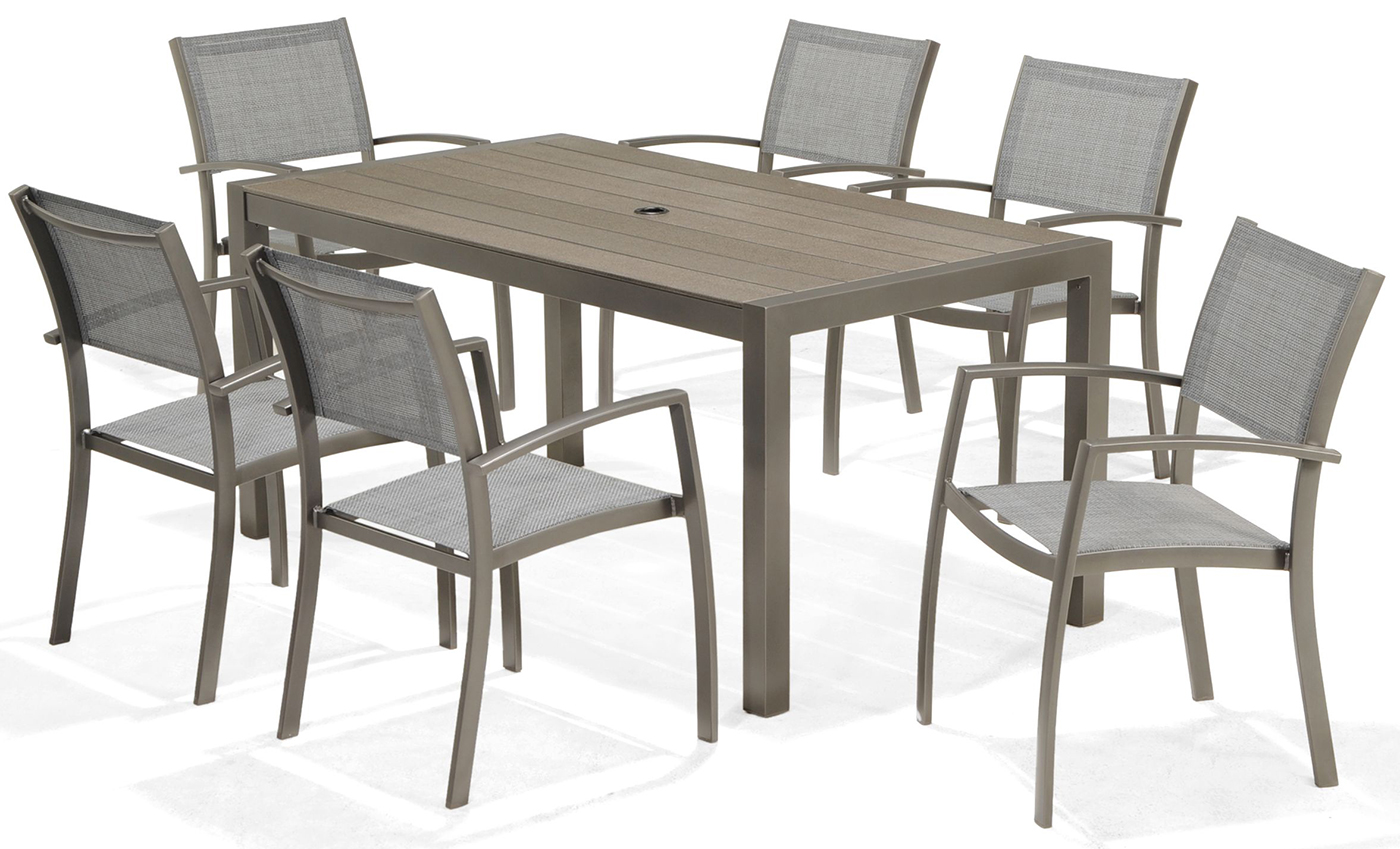 LifestyleGarden Solana 6 Seat Stacking Dining Set