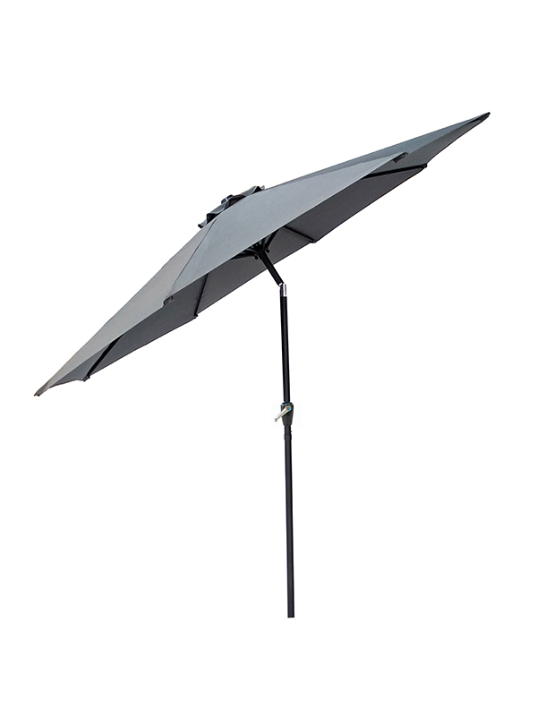 LifestyleGarden 2.5m Parasol and 15 kg base set - Grey