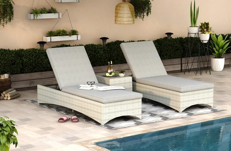 LifestyleGarden Aruba Sunlounger Duo Set LifestyleGarden