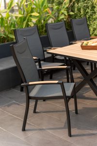 LifestyleGarden Panama 8 Seat Stacking Dining Set - Weathernet