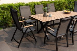 LifestyleGarden Panama 8 Seat Mixed Dining Set - Weathernet