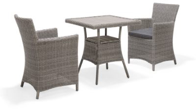 LifestyleGarden Bermuda Bistro Set in Grey