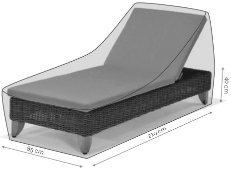 LifestyleGarden Premium Furniture Cover Sunbed 210x85cm – Grey
