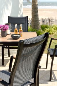 LifestyleGarden Panama 4 Seat Stacking Dining Set - Weathernet