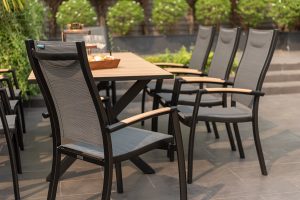 LifestyleGarden Panama 8 Seat Stacking Dining Set - Weathernet