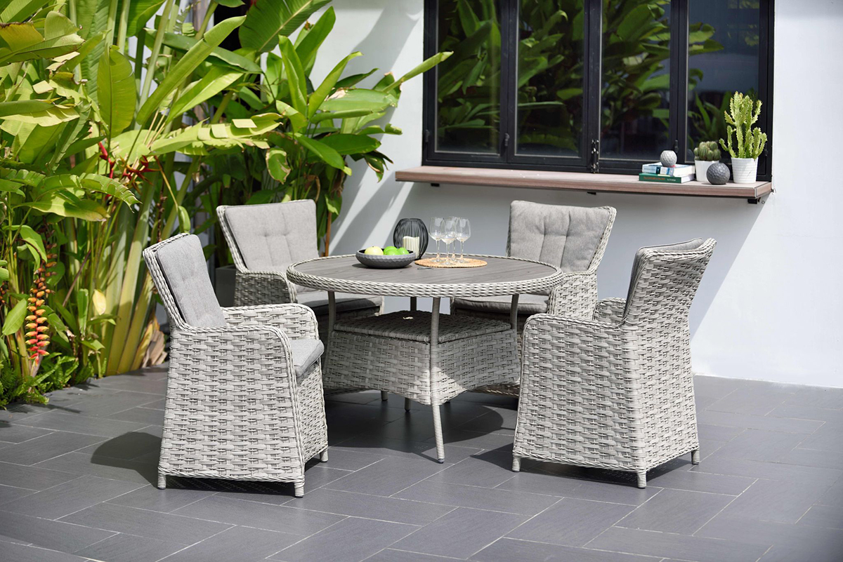 LifestyleGarden Samoa 4 Seat Dining Set