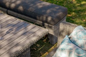 LifestyleGarden Bermuda Casual Corner Set including Stools in Grey