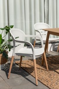 LifestyleGarden Onyx 6 Seat Dining Set White