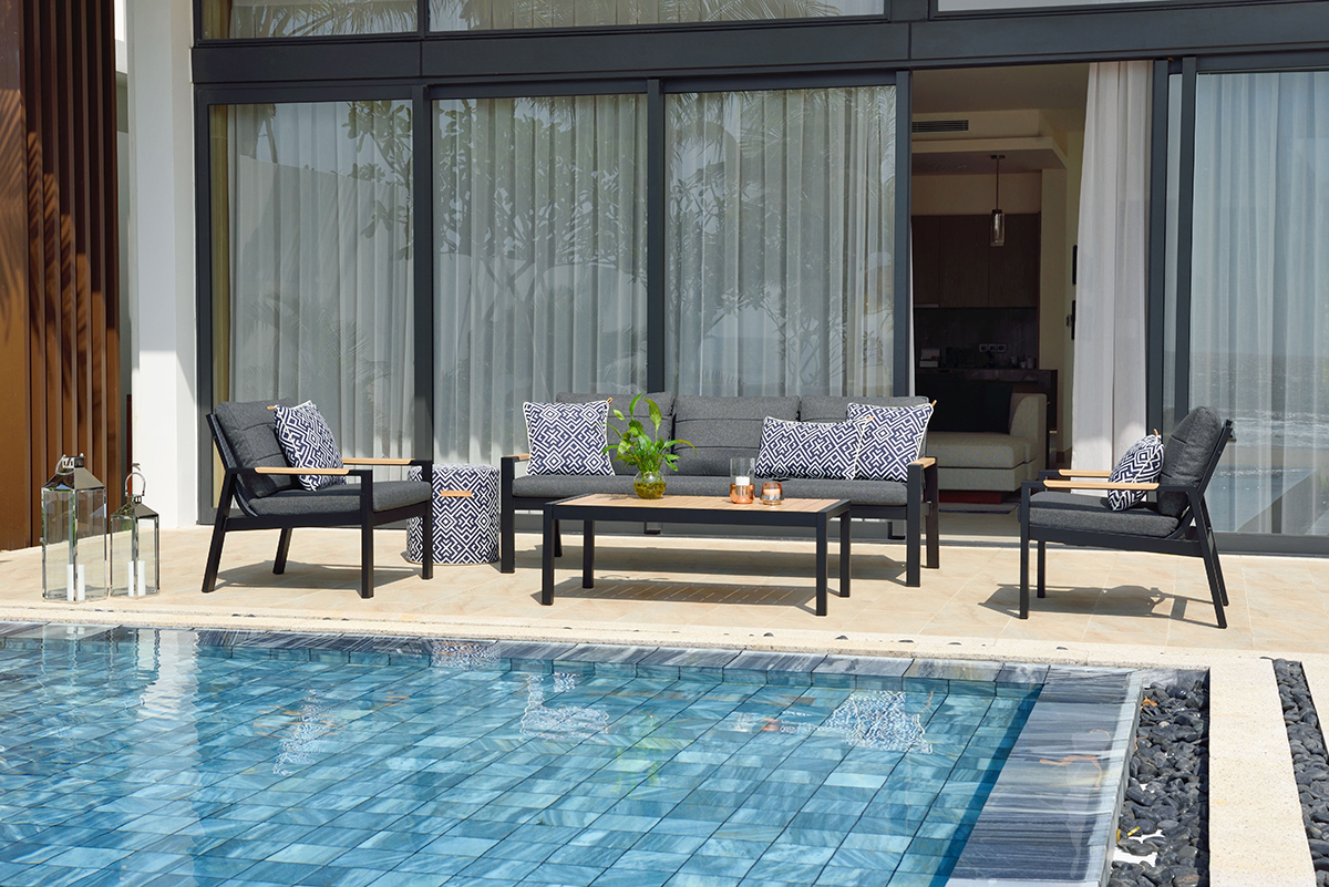 LifestyleGarden Panama Dark Corner Set including Cover