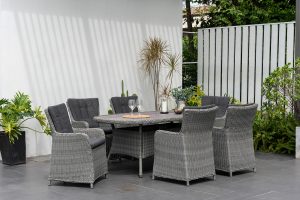 LifestyleGarden Martinique Grey 6 Seat Dining Set