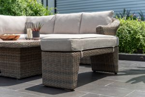 LifestyleGarden Martinique Natural Casual Corner Dining Bench Set