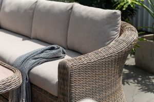 LifestyleGarden Martinique Natural Casual Corner Dining Bench Set