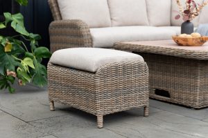 LifestyleGarden Martinique Natural Lite Casual Corner Ottoman Set