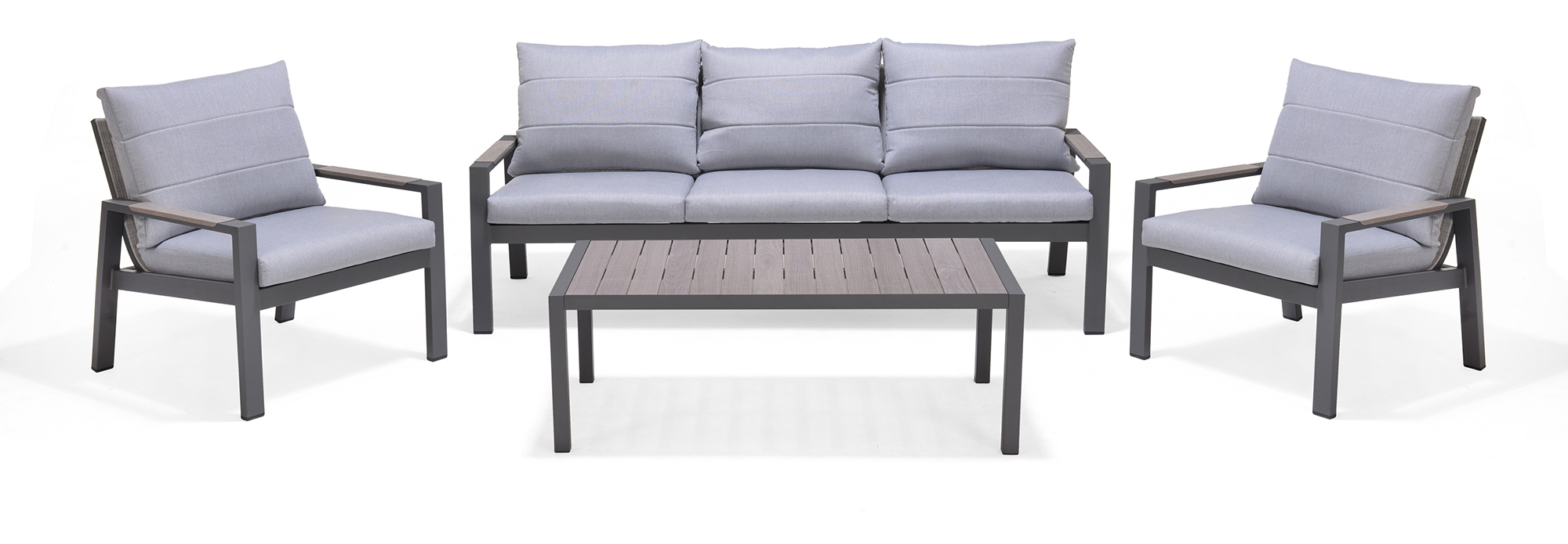 LifestyleGarden Urbanite Dark 4 Piece Lounge Set