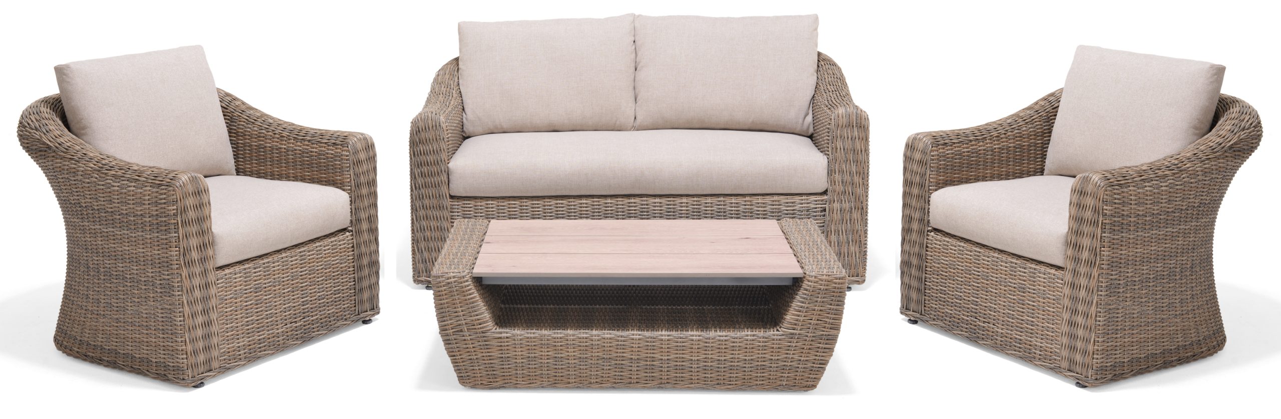 LifestyleGarden Martinique Natural Lounge Set
